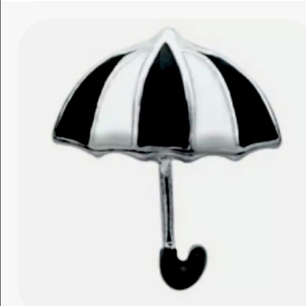 Origami Owl Black & White Umbrella Charm